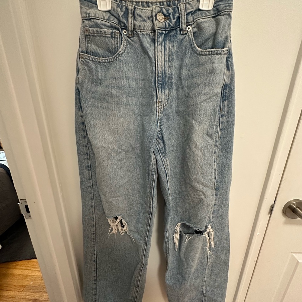 Garage Wide Leg High Rise Jeans